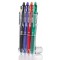 PILOT - 1 Etui Chevalet de 4 rollers FriXion Clickers Pointe Moyenne 0.7 mm. Assortis Noir. Bleu. Rouge. Vert