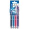 PILOT Stylo roller FRIXION BALL CLICKER 07 Set2Go, etui de 4