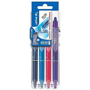 PILOT Stylo roller FRIXION BALL CLICKER 07 Set2Go, etui de 4