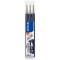 Lot de 3 : Pilot - Recharges Frixion Point Bleu Nuit - Pointe 0,5 mm