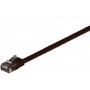 CAT 6 Flat-patch cable, U/UTP, dark brown