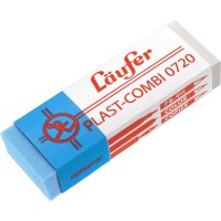 Chemin de 00720 plast de Combi 0720 Gomme, gomme pour crayons, crayons de couleur, encres et tuschen Transparent/Ble