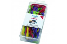 Laufer RONDELLA Ruban de x, sangles elastiques Croix, elastiques, coleurs assorties, 100x11mm/ 65mm Ø