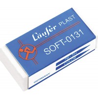 Laufer 00131 Plast Soft 0131 Gomme en plastique souple pour crayons de couleur Transparent