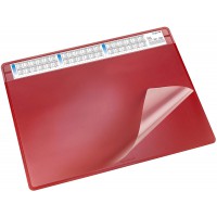 Chemin de 47654 Sous-main Durella Soft avec calendrier, 65 x 50 cm, rouge