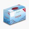 Laufer 51045 bracelets elastiques Rondella 100 x 5 mm, diametre 65 mm, elastiques a  5 mm de large, carton de 50g, rouge