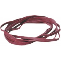 Laufer 51545 bracelets elastiques Rondella 150 x 10mm, diametre 100mm, elastiques a  10mm de large, carton de 50g, rouge