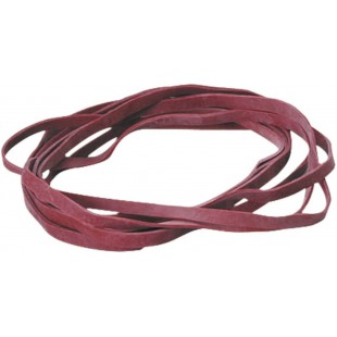 Laufer 51545 bracelets elastiques Rondella 150 x 10mm, diametre 100mm, elastiques a  10mm de large, carton de 50g, rouge