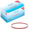 Laufer 51845 bracelets elastiques Rondella 80 x 4mm, diametre 50mm, elastiques a  4mm de large, carton de 50g, rouge