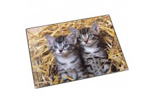 Laufer Sous-main de motif Katzen im Stroh