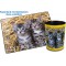 Laufer Sous-main de motif Katzen im Stroh