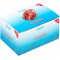 Laufer 51441 bracelets elastiques Rondella 130 x 4mm, diametre 85mm, elastiques a  4mm de large, carton de 1kg, rouge