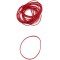 Laufer 50543 elastiques Rondella No. 10, diametre 65 mm, boite ronde de 25g, rouge, particulierement durable