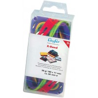 Laufer 59075 bracelets elastiques X Rondella, bandes elastiques croisees, elastiques 150 x 11 mm, diametre 100 mm, boite de 30g,