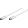 Antenna connection cable, white