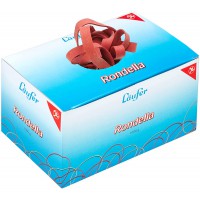 Laufer 51341 bracelets elastiques Rondella 130 x 10 mm, diametre 85 mm, carton de 1kg, rouge