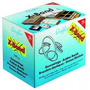 Laufer 59079 bracelets elastiques X Rondella, bandes elastiques croisees, elastiques 150 x 11 mm, diametre 100 mm, carton de 500