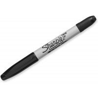 Sharpie Twin Tip Marqueur 2 en 1 Pointe Ultra Fine/Fine Noir