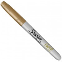 Sharpie Marqueur permanent metallique a pointe fine dore - 1 Unite