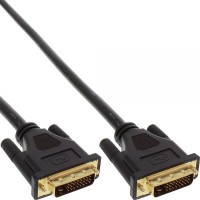 InLine® DVI-D câble connecteur premium, numérique 24 + 1 mâle / mâle, Dual Link, 5m