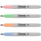 Sharpie 2065402 Lot de 4 Marqueurs permanent pointe fine Couleurs Assorties Pastel