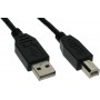 InLine® câble USB 2.0, A à B, noir, 1m