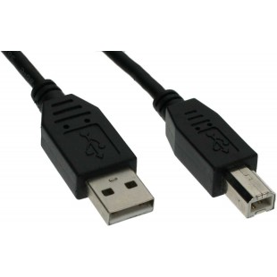 InLine® câble USB 2.0, A à B, noir, 1m