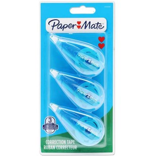 Paper Mate Mini ruban correcteur 6 m x 5 mm Lot de 3