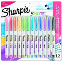 Sharpie S-Note Stylos surligneurs de couleur creatives | Marqueur pour ecrire | dessiner et bien plus encore | Couleurs assortie