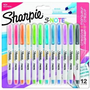 Sharpie S-Note Stylos surligneurs de couleur creatives | Marqueur pour ecrire | dessiner et bien plus encore | Couleurs assortie