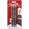 Sharpie S-Gel | Stylos gel | Pointe moyenne (0,7 mm) | Encre noire, rouge et bleue | Lot de 3