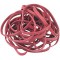 Laufer 51245 bracelets elastiques Rondella 200 x 17 mm, diametre 125 mm, elastiques a  17 mm de large, carton de 50g, rouge