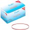 Laufer 51745 bracelets elastiques Rondella 80 x 2mm, diametre 50mm, elastiques a  2mm de large, carton de 50g, rouge
