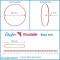 Laufer 51745 bracelets elastiques Rondella 80 x 2mm, diametre 50mm, elastiques a  2mm de large, carton de 50g, rouge