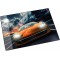 Laufer 46658 Sous-main antiderapant pour enfant Motif voiture de course 53 x 40 cm Avec poche laterale transparente