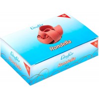 Laufer 51242 bracelets elastiques Rondella 200 x 17 mm, diametre 125 mm, elastiques a  17 mm de large, carton de 500g, rouge