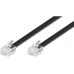 Western cable RJ12 plug (6P6C) to RJ12 plug (6P6C)