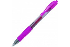 PILOT 14655 Stylo-bille G2 7 Fun ecriture moyenne 0,4 mm encre gel retractable corps translucide grip caoutchouc
