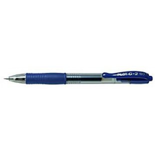 PILOT Stylos bille a encre Gel G2 07 Pte Moyenne Bleu-Noir