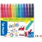 Pilot - FriXion Colors - Feutre - Set de 12 - Pointe Moyenne, Jaune, Orange, Rouge, Rose clair, Rose fonce, Violet, Bleu, Turquo