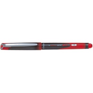 PILOT 26850 Roller V-ball Grip ecriture large 1 mm pointe acier inoxydable niveau liquide encre visible grip caoutch