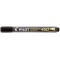 PILOT 65297 Marqueur Permanent 400 Pointe Biseautee Large Noir