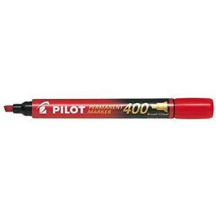 PILOT Marqueurs Permanent SCA 400 Pte Biseau Large Rouge