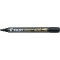 Pilot Permanent Marker 400 Set de 4 Marqueurs pointe biseautee large Noir/Bleu/Rouge/Vert