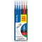 Lot de 6 : PILOT Recharges FRIXION BALL BLS-FR7 (3 Bleu + 1 Rose + 1 Violet + 1 Turquoise)