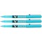 PILOT Stylos roller V Ball VB5 Encre liquide Pte metal Fine Turquoise