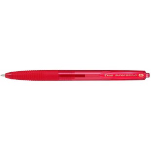 PILOT Stylos bille SUPER GRIP G retractable Rouge Pointe moyenne