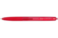PILOT Stylos bille SUPER GRIP G retractable Rouge Pointe moyenne
