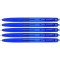 PILOT Lot de 5 Stylos Bille Retractable SUPER GRIP G Pte Moyenne Bleu