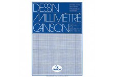 Canson Dessin Millimetre Papier a  dessin A3 29,7 x 42 cm Bleu